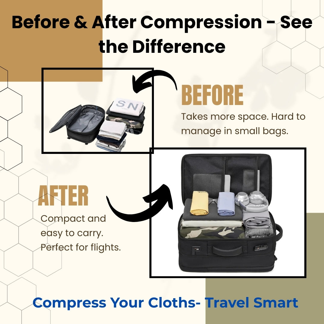 Travel Men 17 Inch Laptop Backpack Vacuum Compression Backpack Business Large Capacity School Backpack Expand Outdoor Backpack