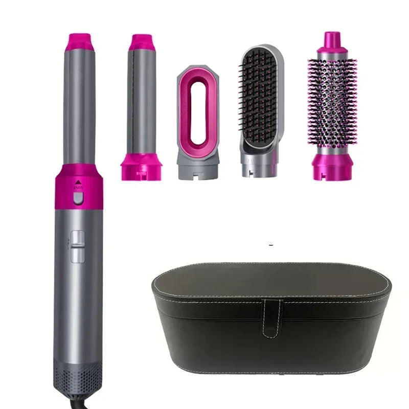 5 in 1 Hair Dryer Hot Comb Set Professional Curling Iron Hair Straightener Styling Tool for Dyson Airwrap Hair Dryer Household