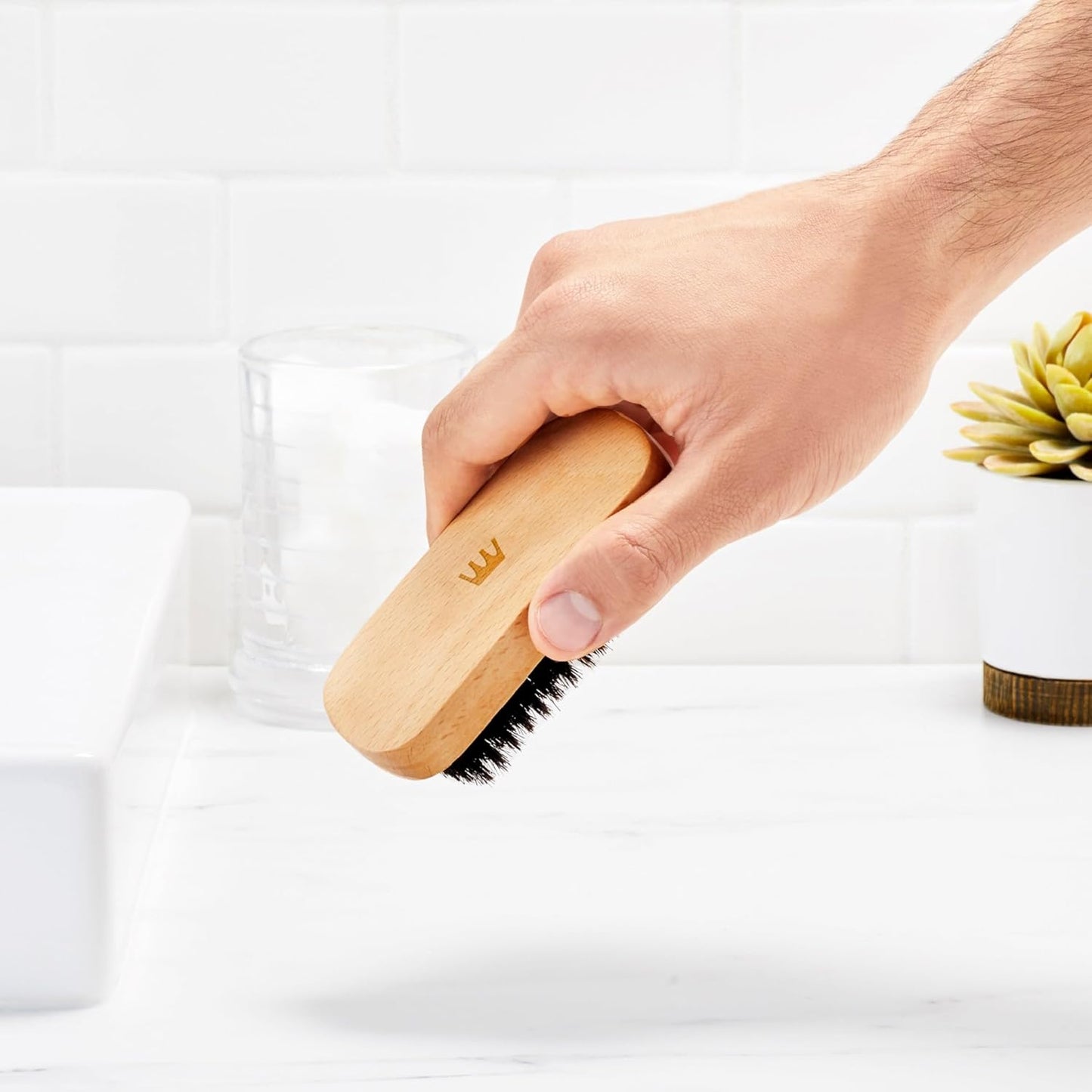- Brosse À Barbe Pour Homme - En Sisal 100% Naturel