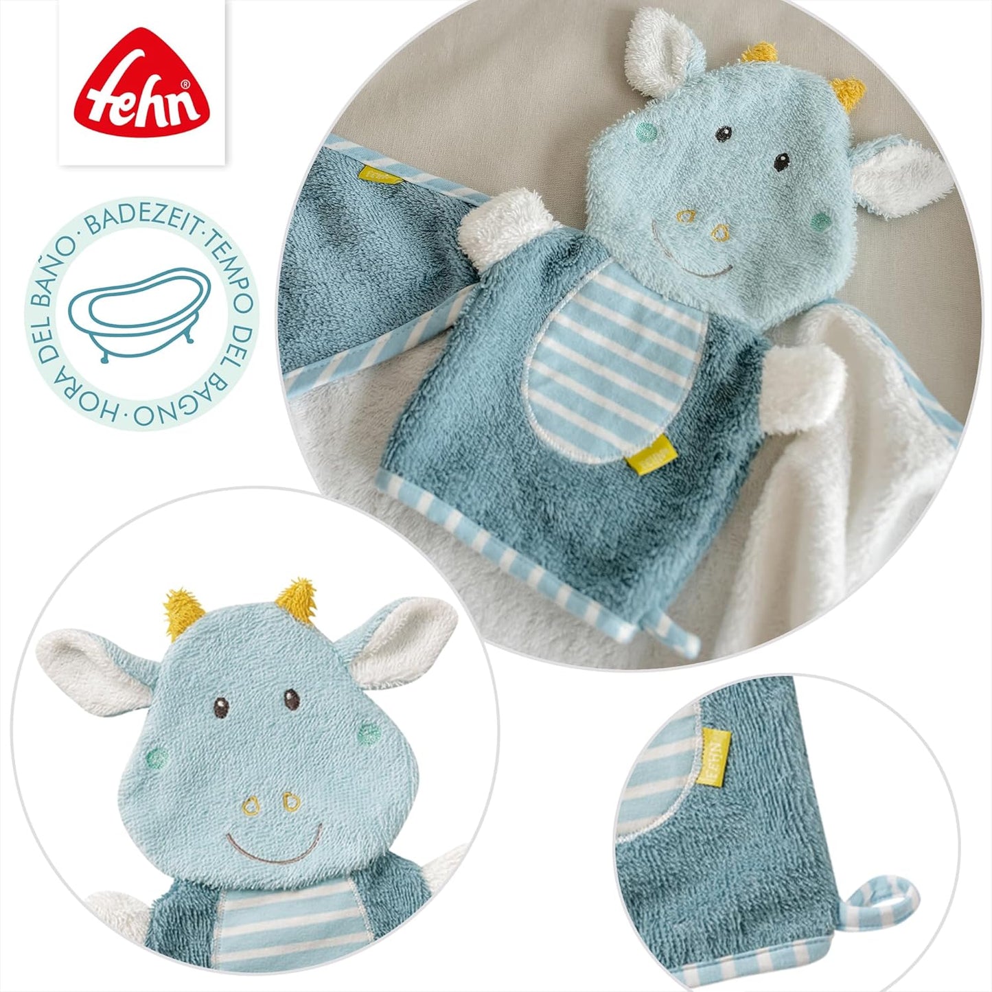 Gant De Toilette Dragon - Gant De Toilette À Motif - Jouet De Bain Pour Un Bain Joyeux - Gant De Toilette Pour Bébé Dans La Baignoire - Éponge Douce Pour Les Bébés Et Les Enfants De 0+ Mois