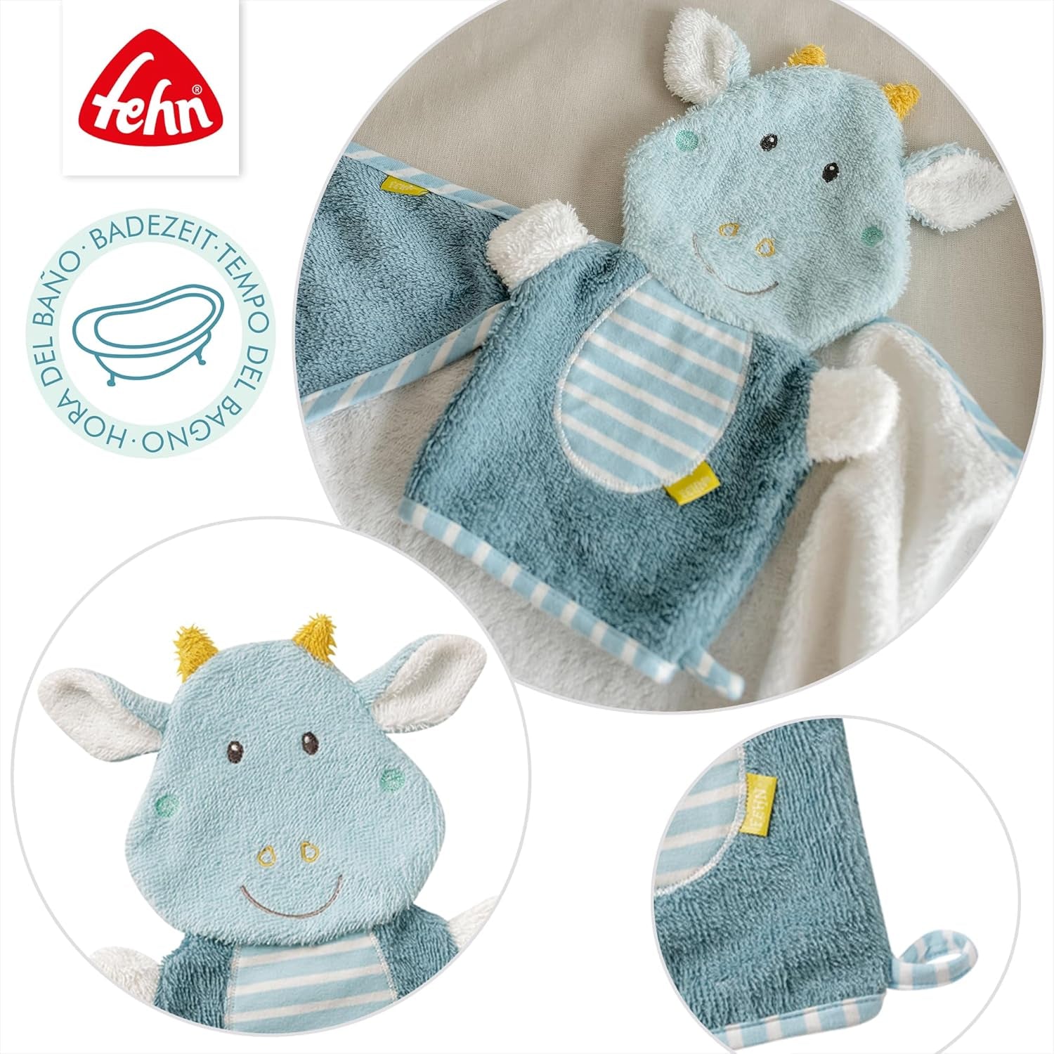 Gant De Toilette Dragon - Gant De Toilette À Motif - Jouet De Bain Pour Un Bain Joyeux - Gant De Toilette Pour Bébé Dans La Baignoire - Éponge Douce Pour Les Bébés Et Les Enfants De 0+ Mois