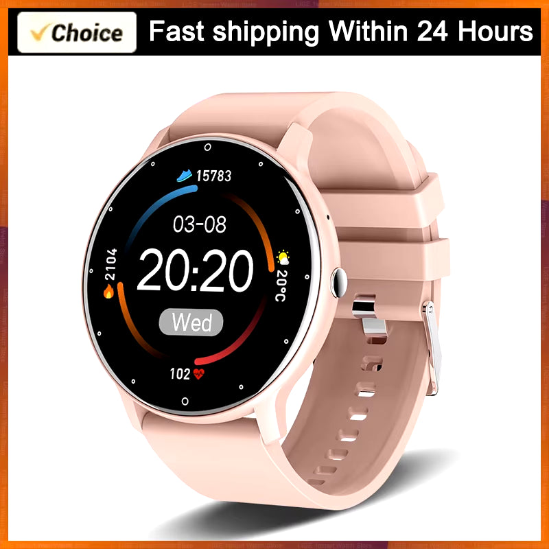 2024 Smart Watch Women Men Lady Gift Sport Fitness Watches Heart Rate Monitor Waterproof Smartwatch for Xiaomi Android IOS
