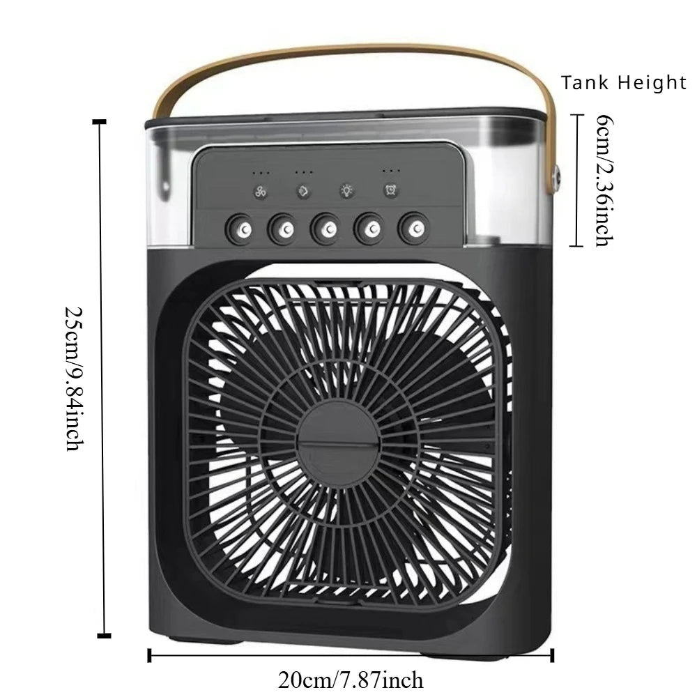 New Five-Hole Spray Fan USB Desktop Humidifier Portable Practical Cooling Fan Hydrocooling Summer Indispensable Chiller Office