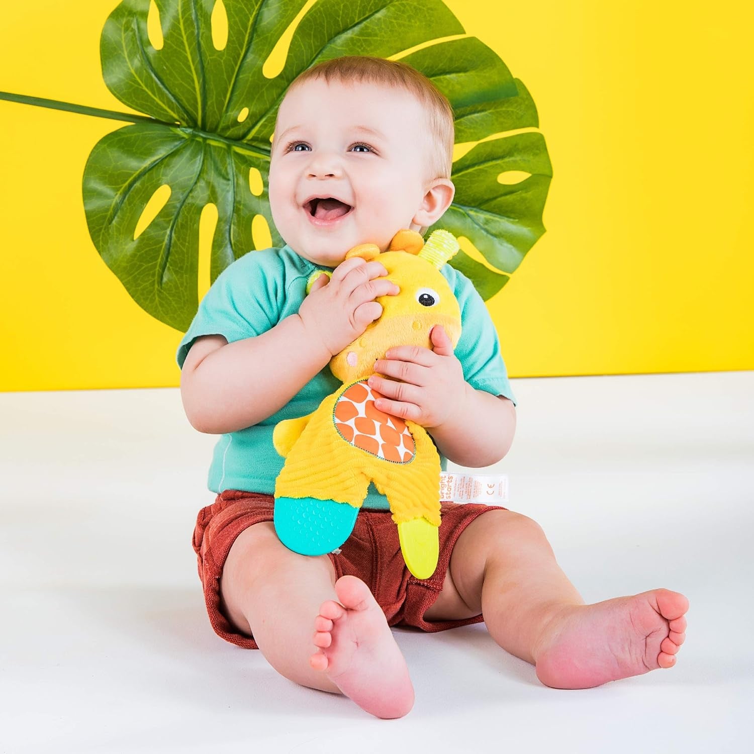 Snuggle & Teether Jouet De Dentition En Peluche Sans BPA - Girafe, Dès La Naissance