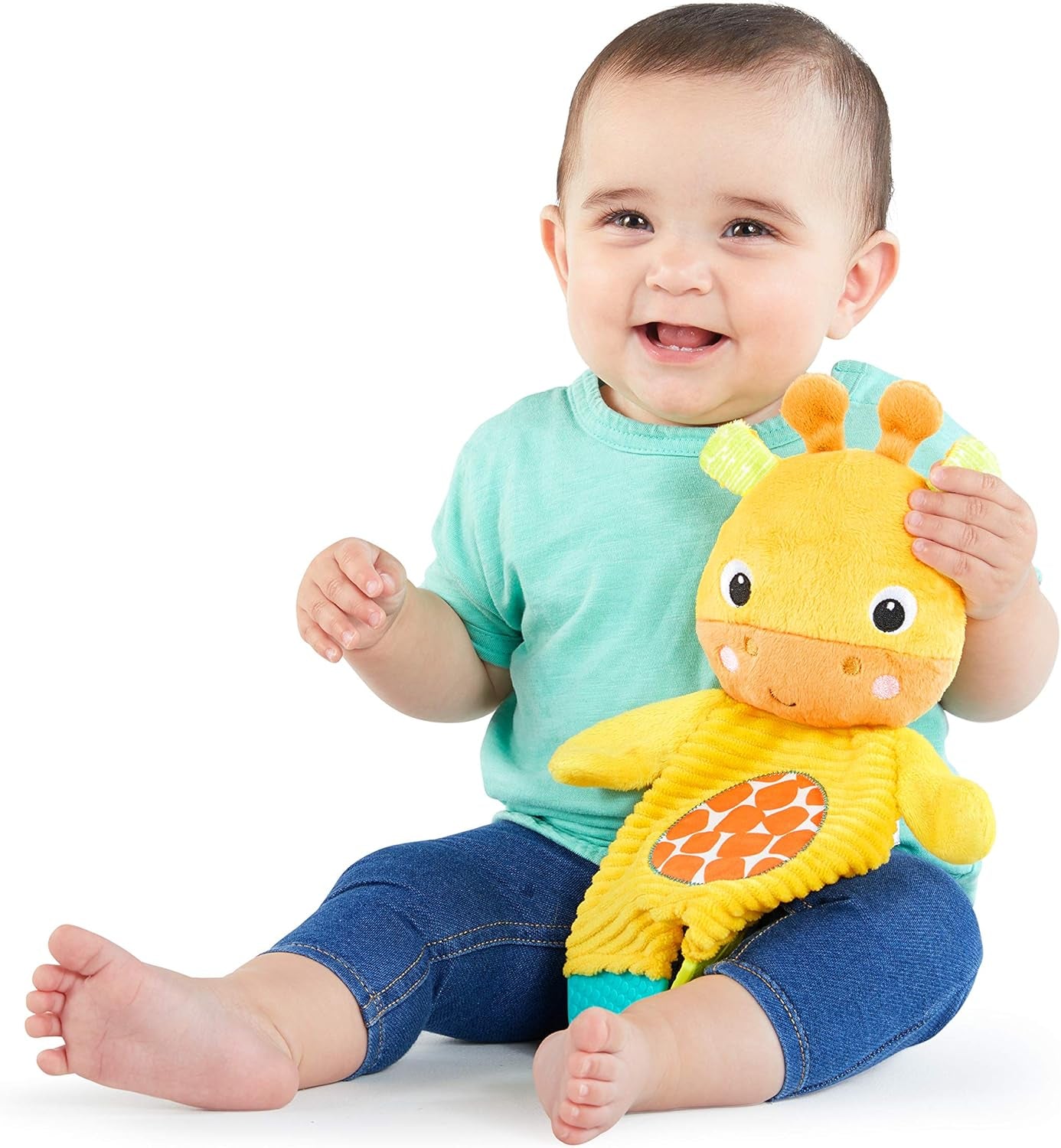 Snuggle & Teether Jouet De Dentition En Peluche Sans BPA - Girafe, Dès La Naissance