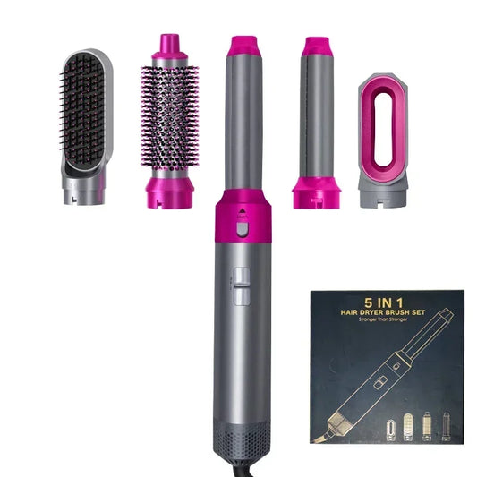 5 in 1 Hair Dryer Hot Comb Set Professional Curling Iron Hair Straightener Styling Tool for Dyson Airwrap Hair Dryer Household
