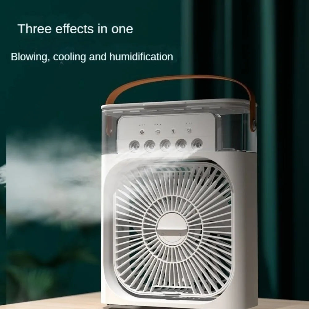 New Five-Hole Spray Fan USB Desktop Humidifier Portable Practical Cooling Fan Hydrocooling Summer Indispensable Chiller Office